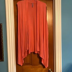 Size XL Azules sleeveless cardigan. Peach. No flaws.